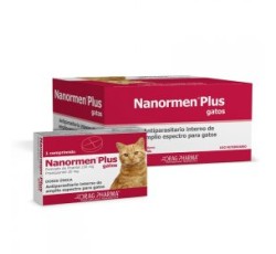 Antiparasitario interno para Gatos. NANORMEN®PLUS.  De amplio espectro.